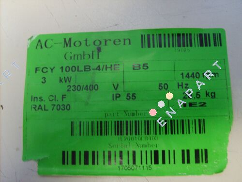 FCY 100 LB 4/HE  Motor asíncrono