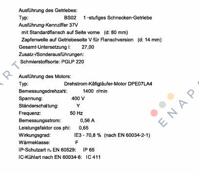 BS02-37V/DPE07LA4  (189K7673) 