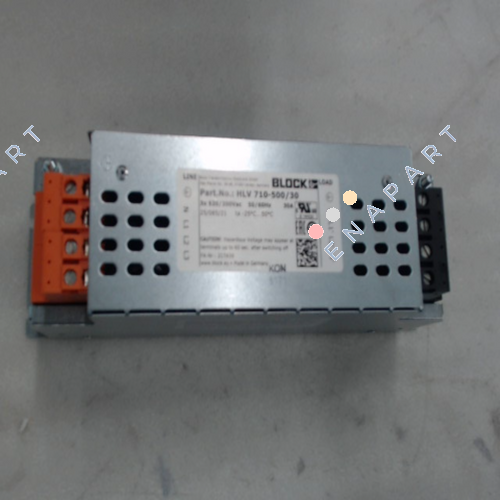 HLV710-500/30 Corriente de fuga del filtro EMI <70 mA