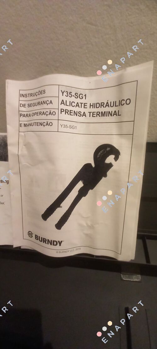 Y35-SG1 ALICATES PARA ENGARZAR TERMINALES HYDRA CON ESTUCHE SIN TROQUEL