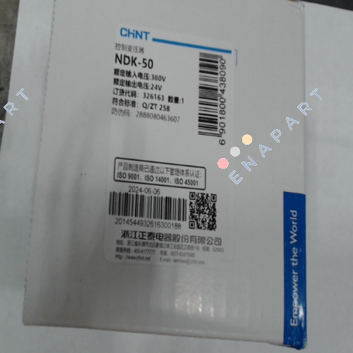 NDK-50 50VA 380/24 0.13A 50Hz Transformador