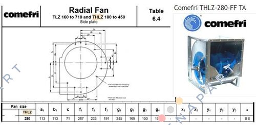 THLZ 280 FFTA Ventilador