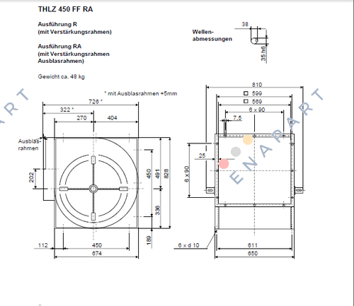 THLZ 450 FFRA ventilador