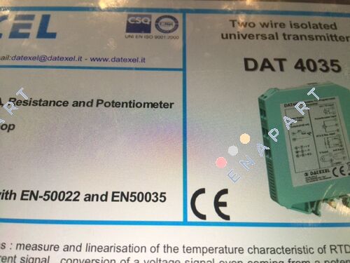 DAT4035 TRANSMISOR INTELIGENTE AISLADO PROGRAMABLE PC