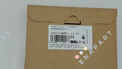 p/n: 0059017, Type: SL9837.11 5-200HZ UH AC230V Relé de frecuencia