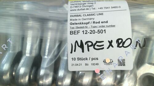 BEF 12 M12 Rodamiento esférico