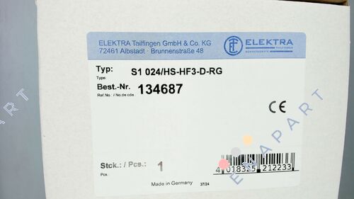 134687 // S1 024/HS-HF3-D-RG Interruptor principal de parada de emergencia