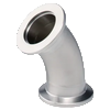 Elbow 45°, stainless steel 304
