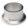 Flange with Tube, Short - Steel