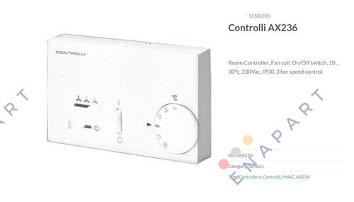 AX236 Termostato electrónico de ambiente: