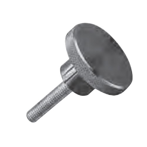 Steel Knurled Control Knob with Stud