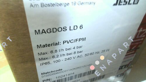10241404  MAGDOS LD 6 PVC/FPM Bomba dosificadora de membrana solenoide