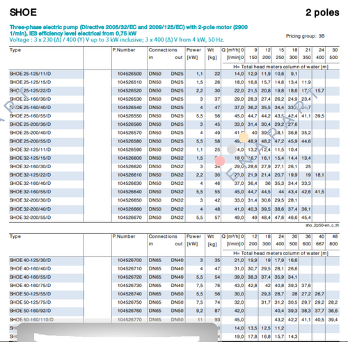 SHOE 50-160/110/D (104526770) bomba