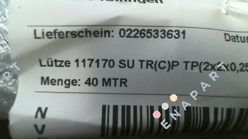 117170 / SU TR(C)P TP(2x2x0,25) cable