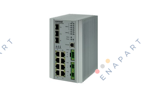 CNGE3FE8MS Conmutador Ethernet administrado de 11 puertos reforzado industrialmente