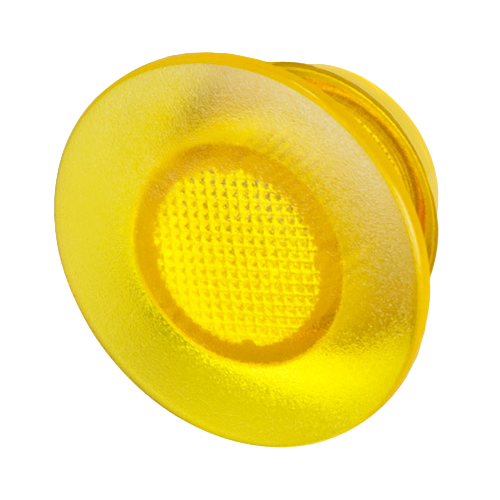 Lenses for illuminated mushroom push-buttons Ø 35