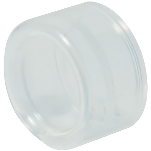 Rubber caps for push-buttons with metal guard