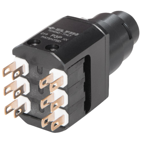 Without guard with position control, Faston terminals