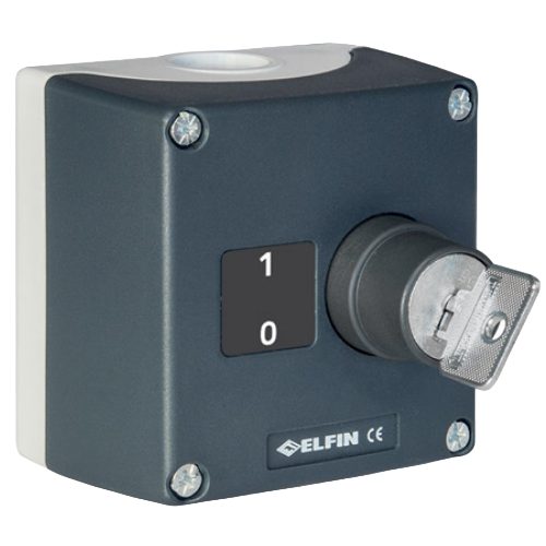 2-position key selector switch, with enclosure