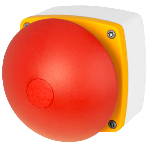 Emergency push-button Ø 90, momentary, with enclosure