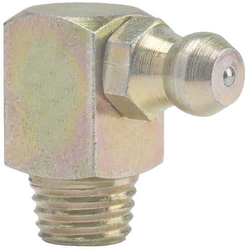 Hydraulic grease nipples H3, 90°, acc to DIN 71 412, hardened, galvanized, self-tapping thread, square version