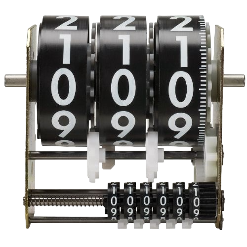 Oval gear meters, mechanical