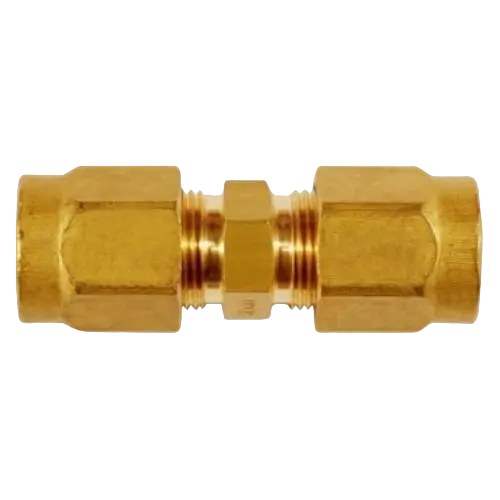 Brass - Straight unions with tube connection