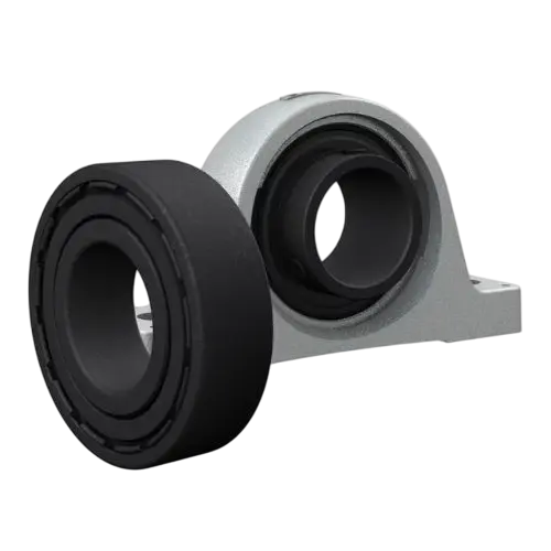 High temperature bearings and bearing units