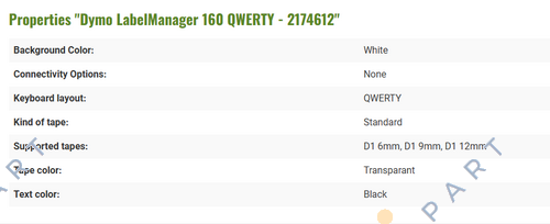Qwerty keyboard (2174612) LabelManager 160 QWERTY