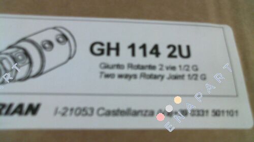 GH 114 2U Pasamuros giratorio de dos canales