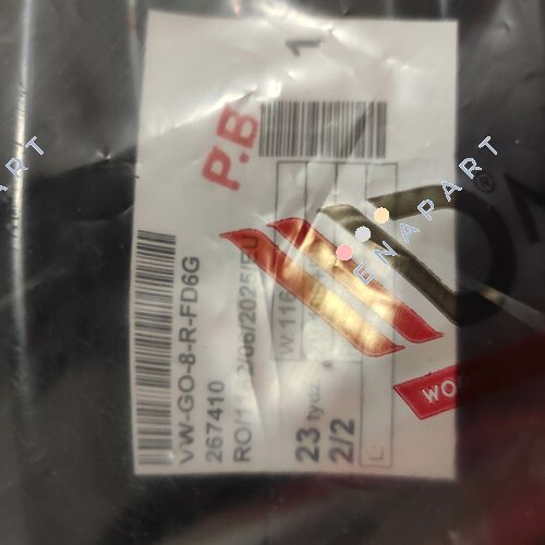 VW-GO-8-R-FD6G Divisor delantero V.6 Volkswagen Golf R Mk8