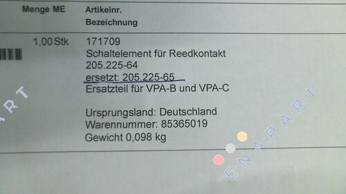 20522564 elemento de conmutación